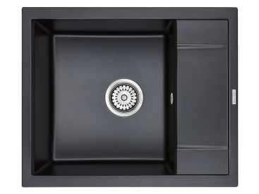 Мойка FLUGEN 50-600, IT-GRANIT, PM216050-BLM, черный металлик, 600х500 мм, Paulmark