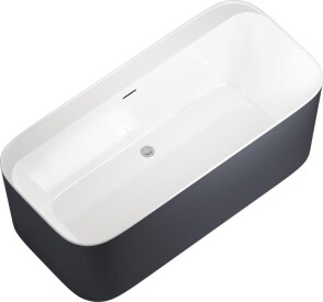 Акриловая ванна Allen Brau Infinity 1 170×80 2.21001.20/AM белый/антрацит
