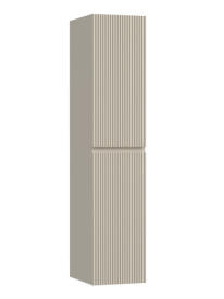 Шкаф-пенал SANCOS Сноб Р (Snob R) подвесной Бежевый матовый (Beige Soft), 350х350х1650 мм, арт. PSNR35CE