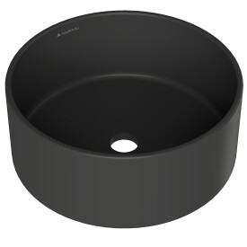 AQD ESPIRAL Раковина накладная круглая D400, черный матовый, , (1 шт)