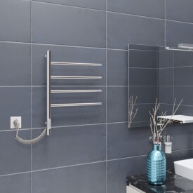 Полотенцесушитель электрический Vincea VTD-1S1CE 43×60, хром, таймер,
