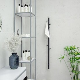 Полотенцесушитель электрический Vincea VTD-1DGE 15х140, графит, таймер,