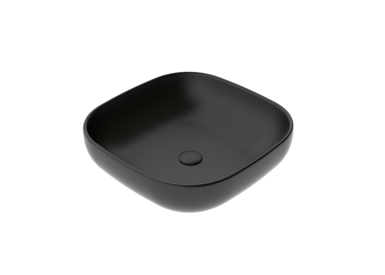 EASY раковина накладная квадратная 45см чёрный матовый EALAVQU45003