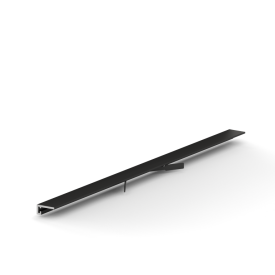 Микроплинтус micro 11 mini 11х5х2000 мм черный матовый