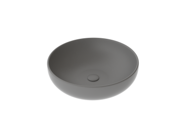 EASY раковина накладная круглая 45см серый цемент матовый EALAVRO45020