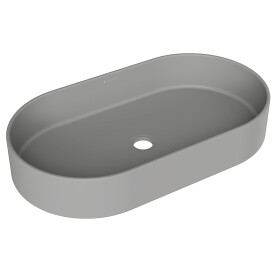 AQD ESPIRAL Раковина накладная овальная 600*390, серый матовый, , (1 шт)