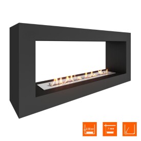 Биокамин SteelHeat FRAME ONE 1000 черный Стандарт
